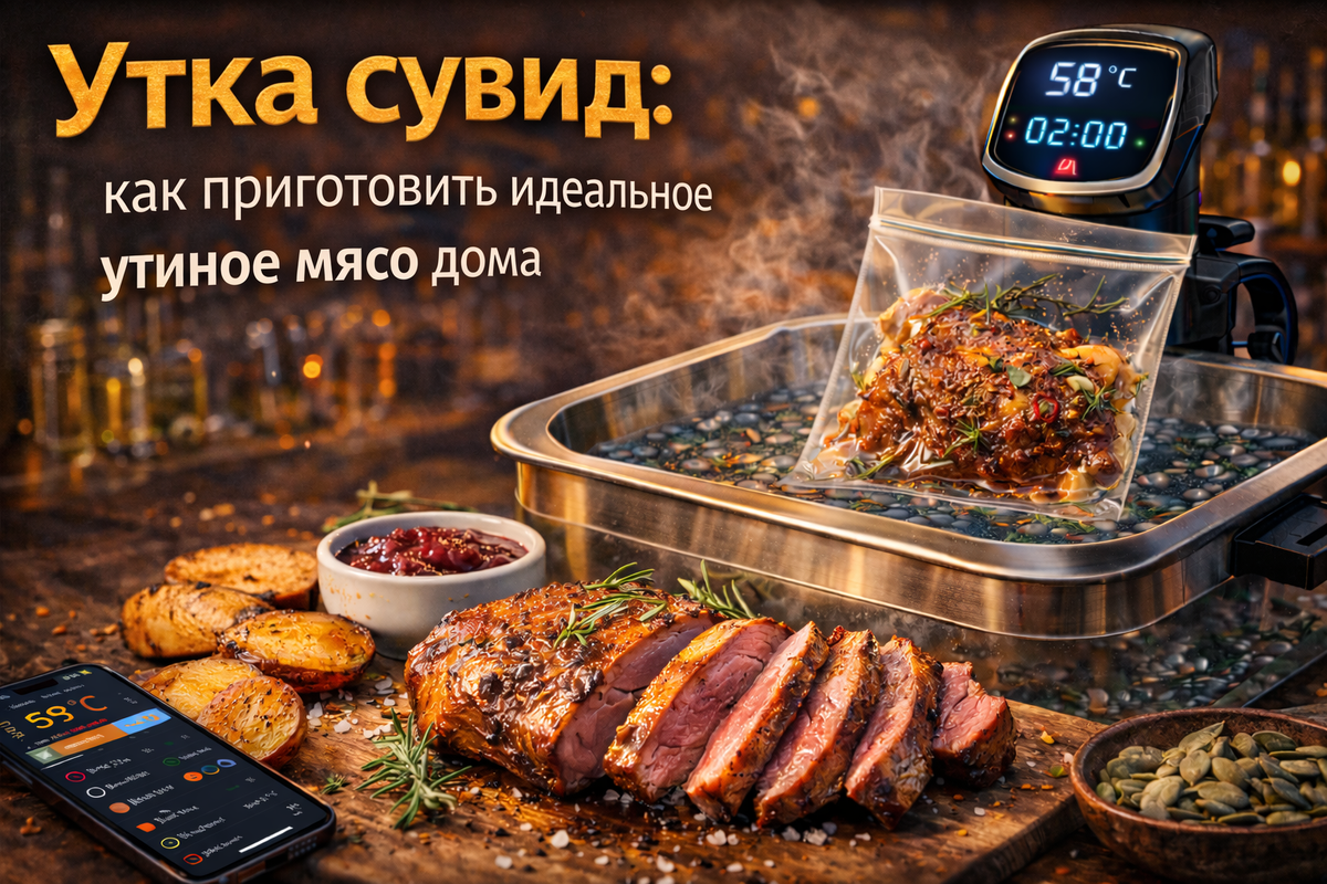 Утка сувид — как приготовить идеальное утиное мясо дома