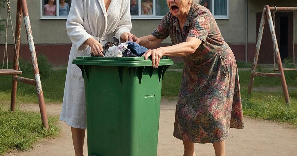 —Я сказала тебе, буду жить здесь! — нагло заявила свекровь, в моей квартире.Она обомлела, когда она нашла свои вещи в мусорном баке.