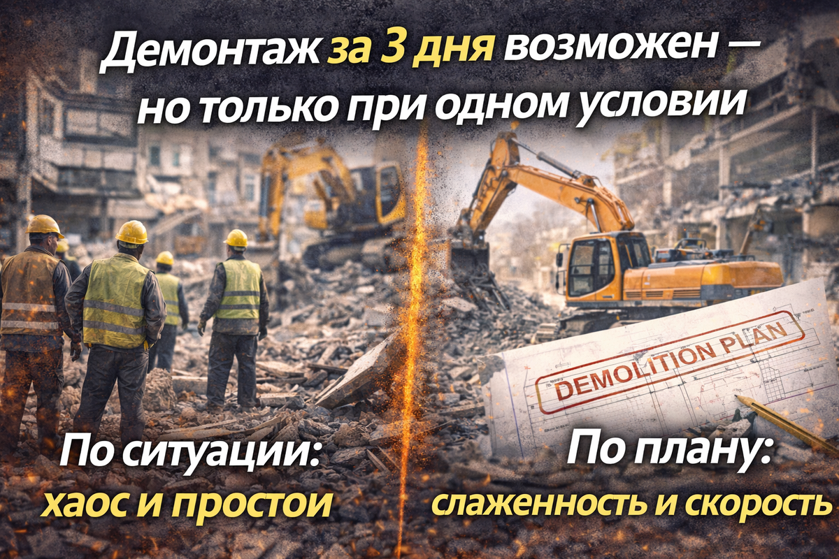 Демонтаж зданий и сооружений - СТРОЙКОНСЬЕРЖ