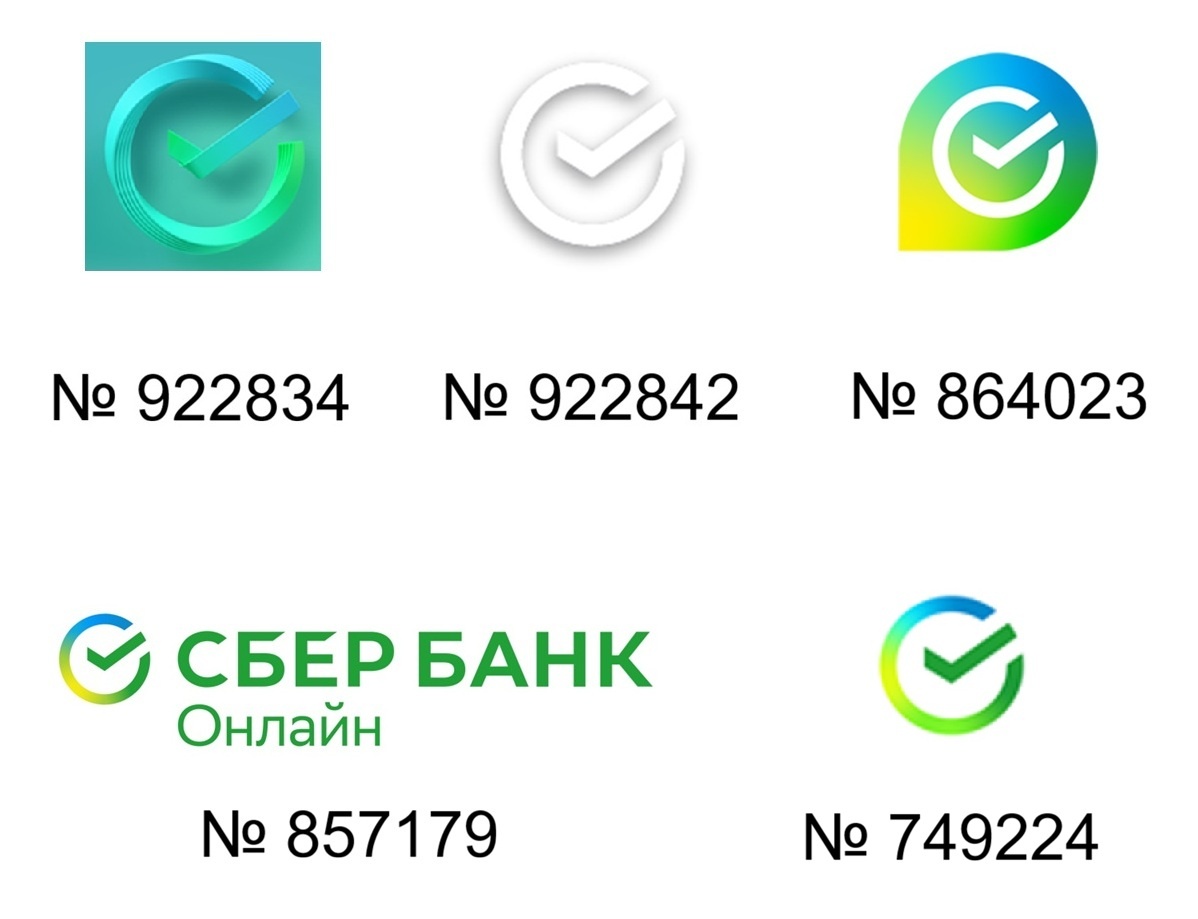 Некоторые товарные знаки Сбербанка