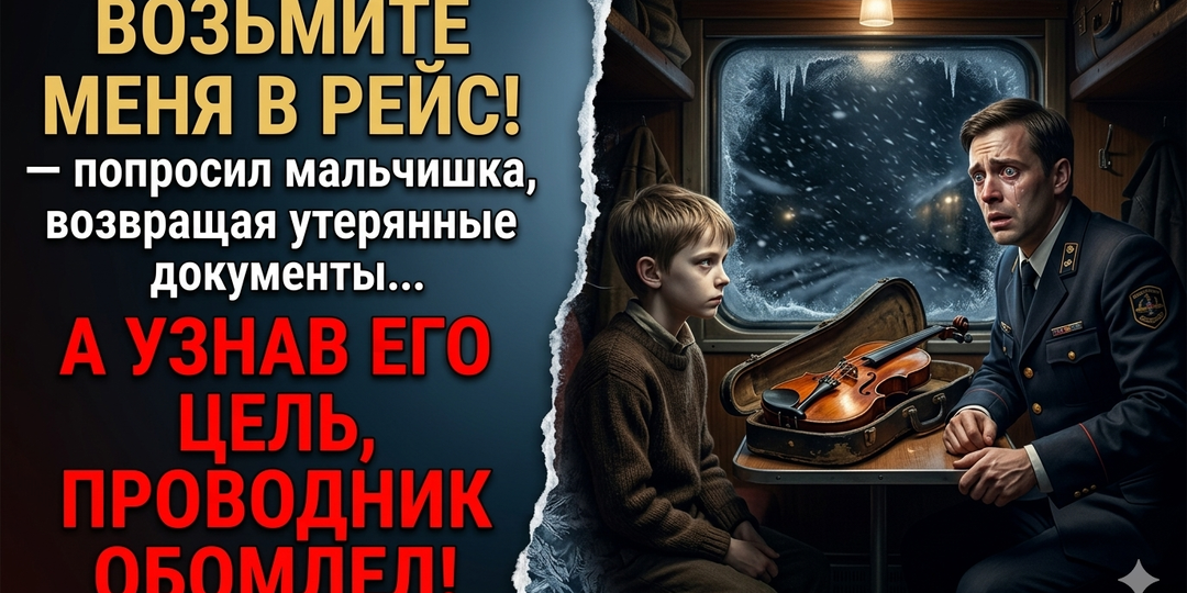 В благодарность за найденные документы, проводник взял беспризорника в рейс… А узнав, куда и зачем он хочет доехать, обомлел