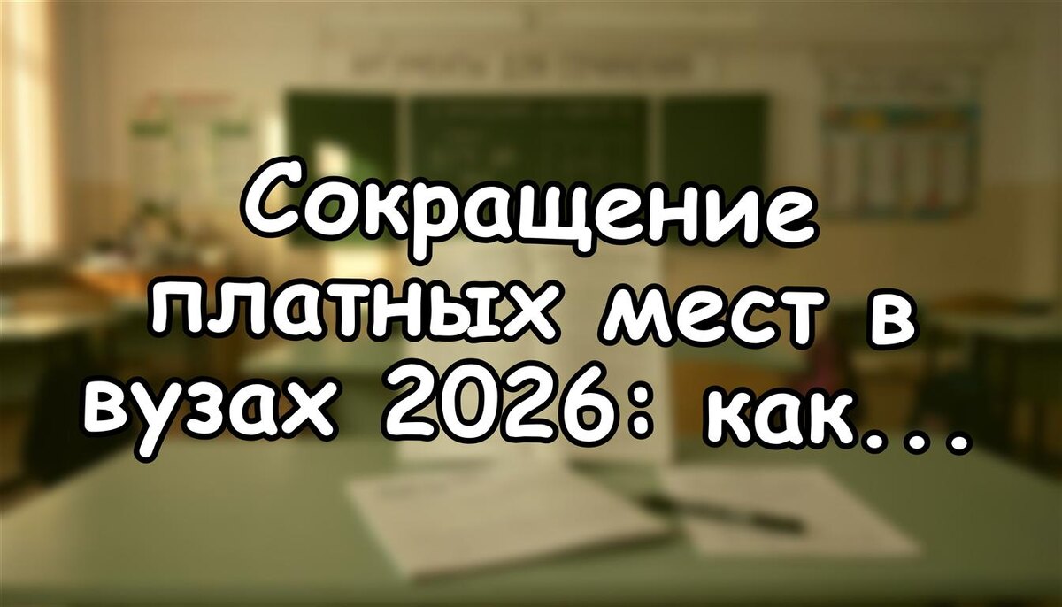 Сокращение платных мест в вузах 2026: как защитить будущее ребёнка (Источник: Яндекс Картинки)