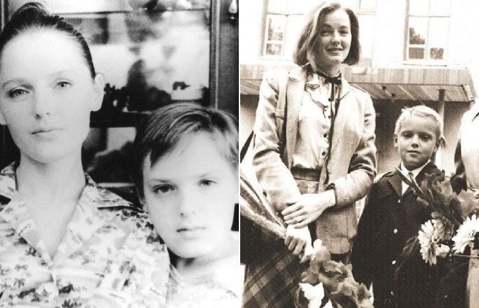    Молодая мама Лариса Вербицкая с сыном Максимом.