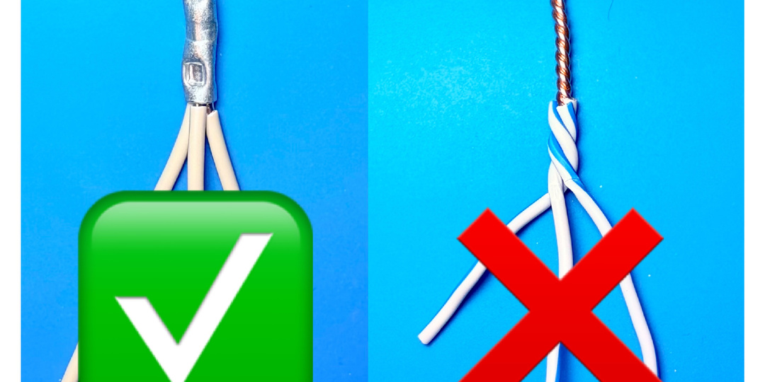 Как нельзя соединять кабель?