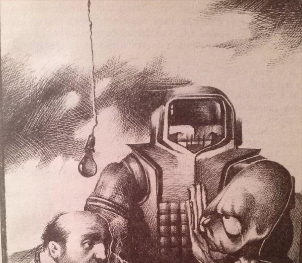 Фрагмент иллюстрации к рассказу Клиффорда Саймака «Поведай мне свои печали…»