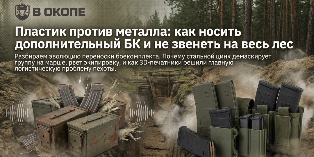 Пластик против металла: как носить дополнительный БК и не звенеть на весь лес