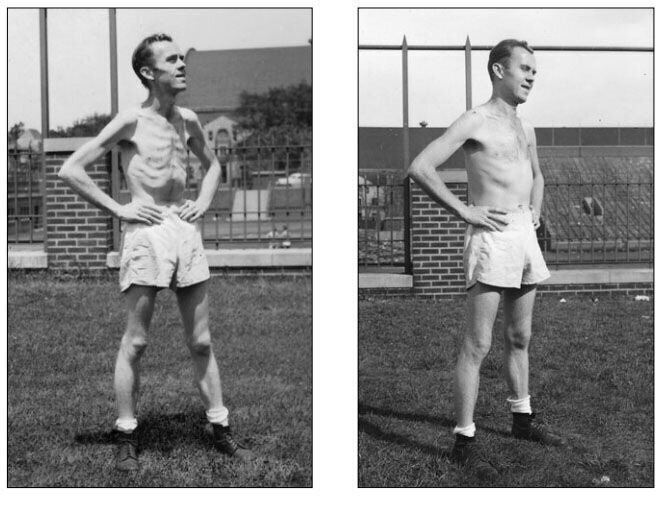 Миннесотский голодный эксперимент: что происходит с людьми во время голодания