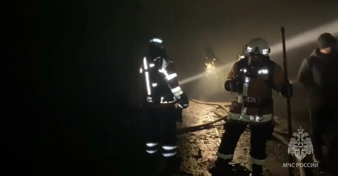    Фото: скриншот видео пресс-службы ГУ МЧС России по Ленобласти