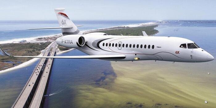 Потолок полета Falcon 6X достигает более 15 км. Фото: jetvip.ru