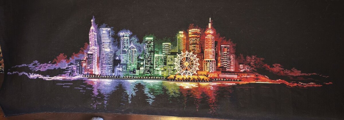 Дошитый наконец мой чудесный Ночной город.