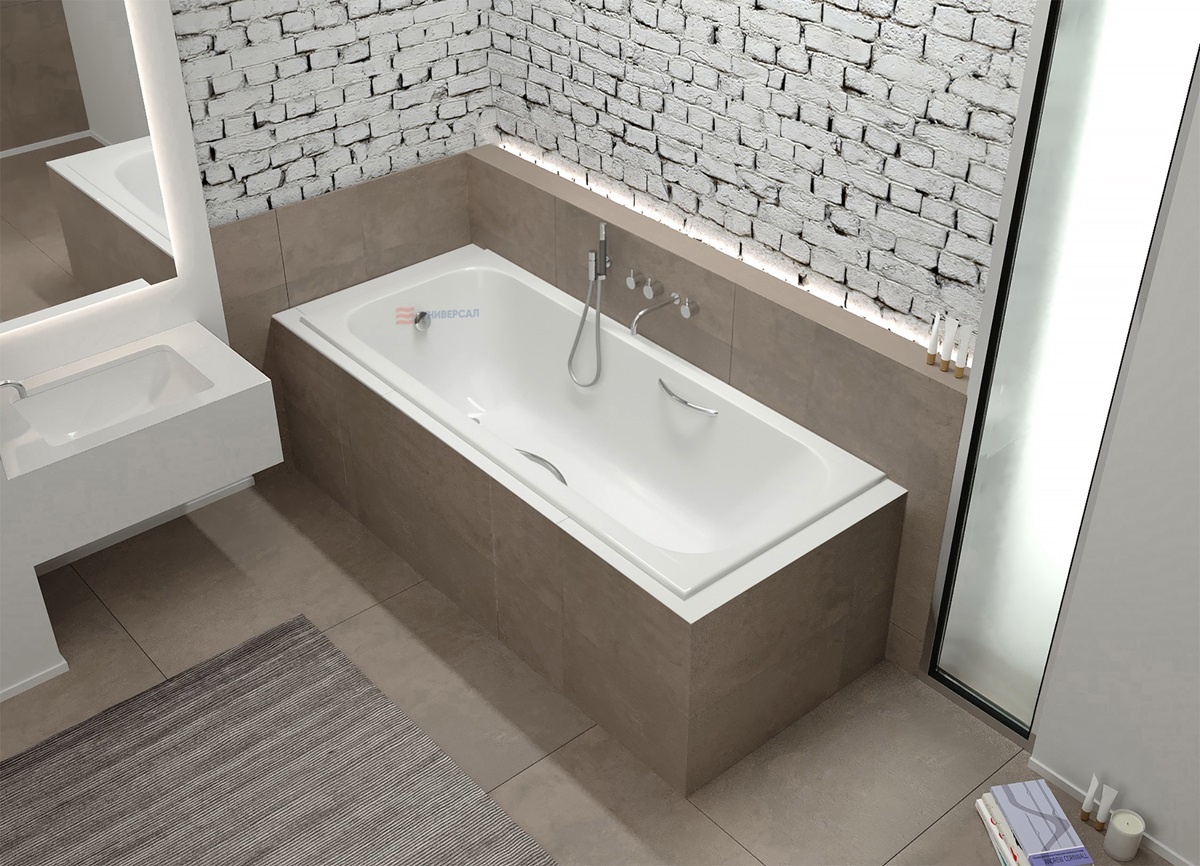 Чугунная ваннв в интерьере