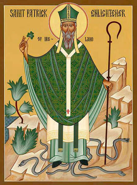    Икона Святого Патрика, общественное достояние