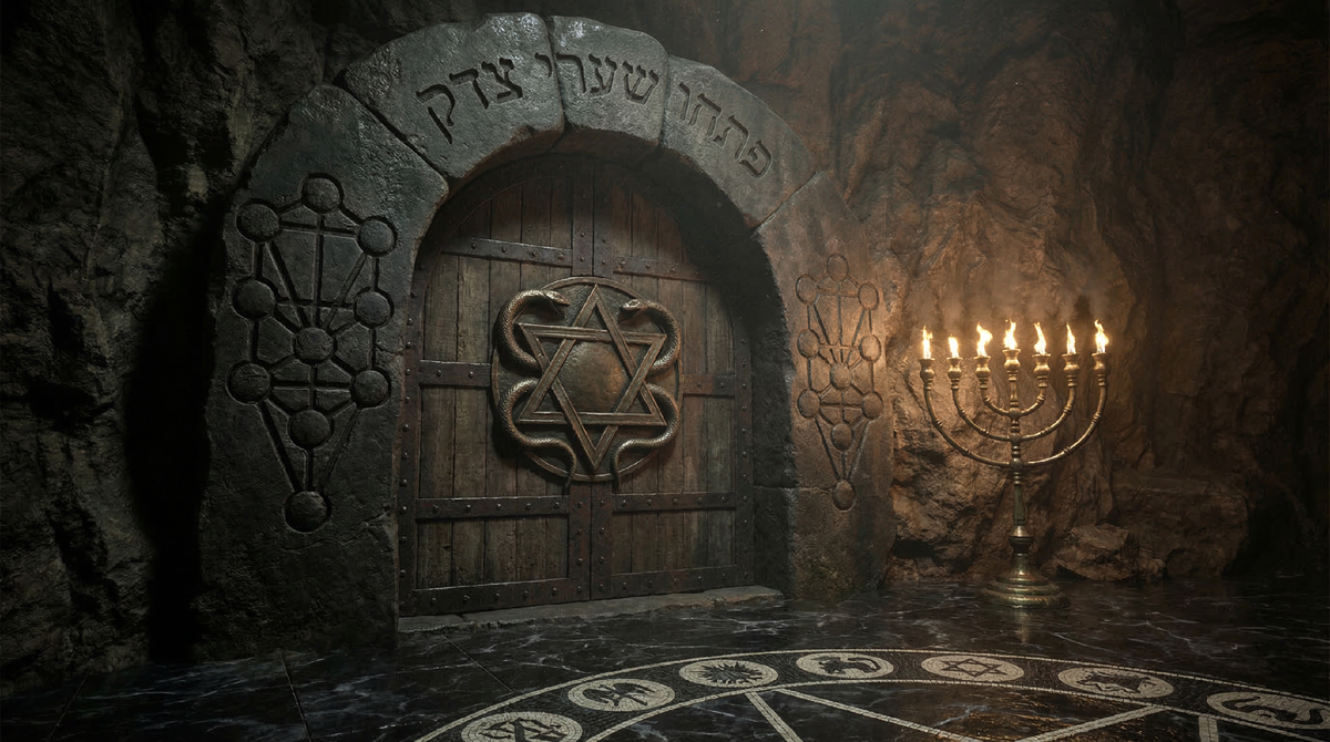 Это НЕ Хогвартс! Раввины 1492г. спроектировали Тайную комнату по чертежу Храма. Змеи — серафим Ис.6:2.