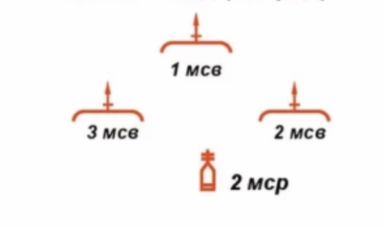 Боевой порядок роты «углом вперед». Из открытых источников 