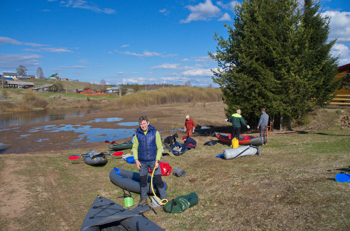 Место старта, пляж в поселке Пермас