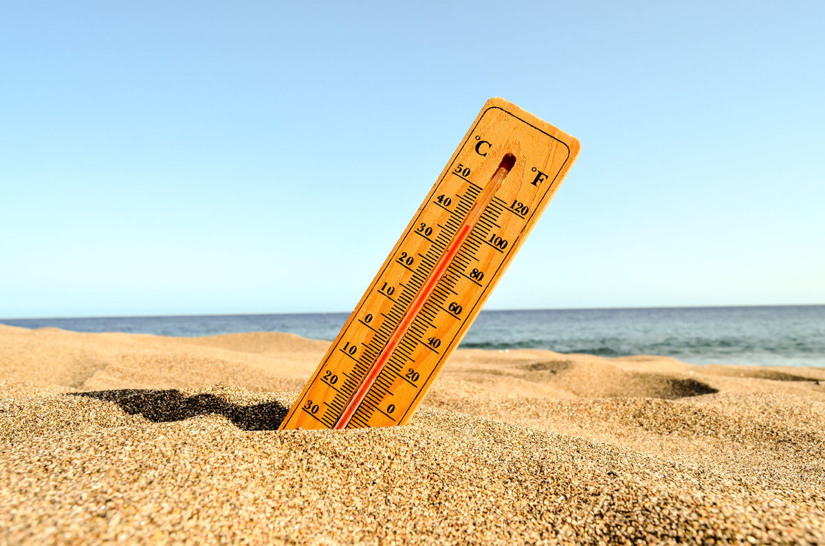 It's so hot! It must be over 40. 