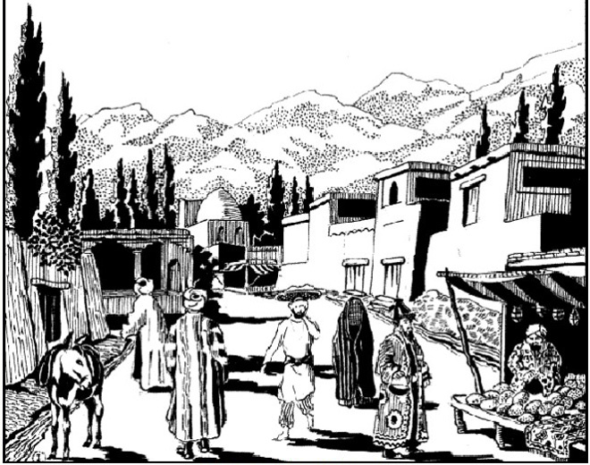 Ф.А. Изенбек "Самарканд" (из частной коллекции Перегинца).