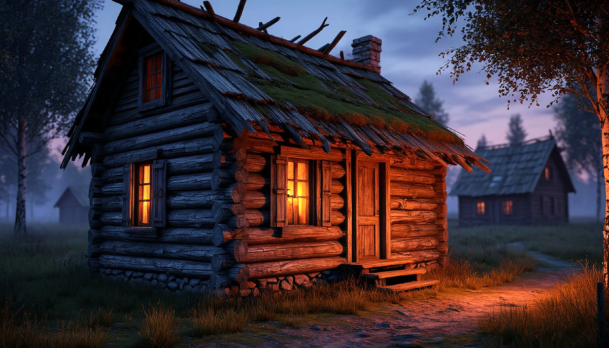 По вечерам кто-то зажигал свет в доме.