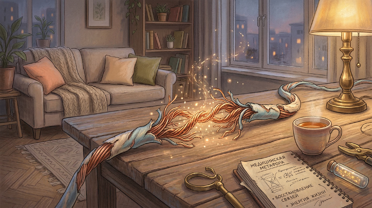 Что вообще происходит с ногами? (Метафора с проводкой)