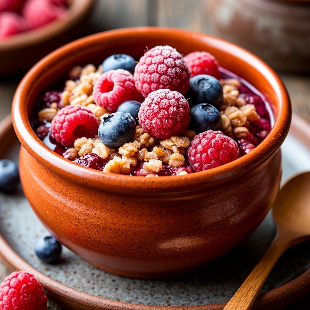 магия древнего зерна с витаминным взрывом ягоды и меда