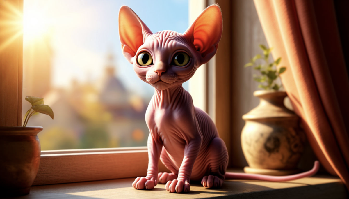 Изображение создано ИИ для канала Kote4com: всё о сфинксах