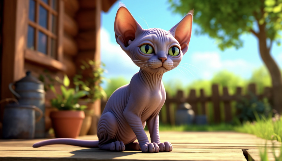 Изображение создано ИИ для канала Kote4com: всё о сфинксах