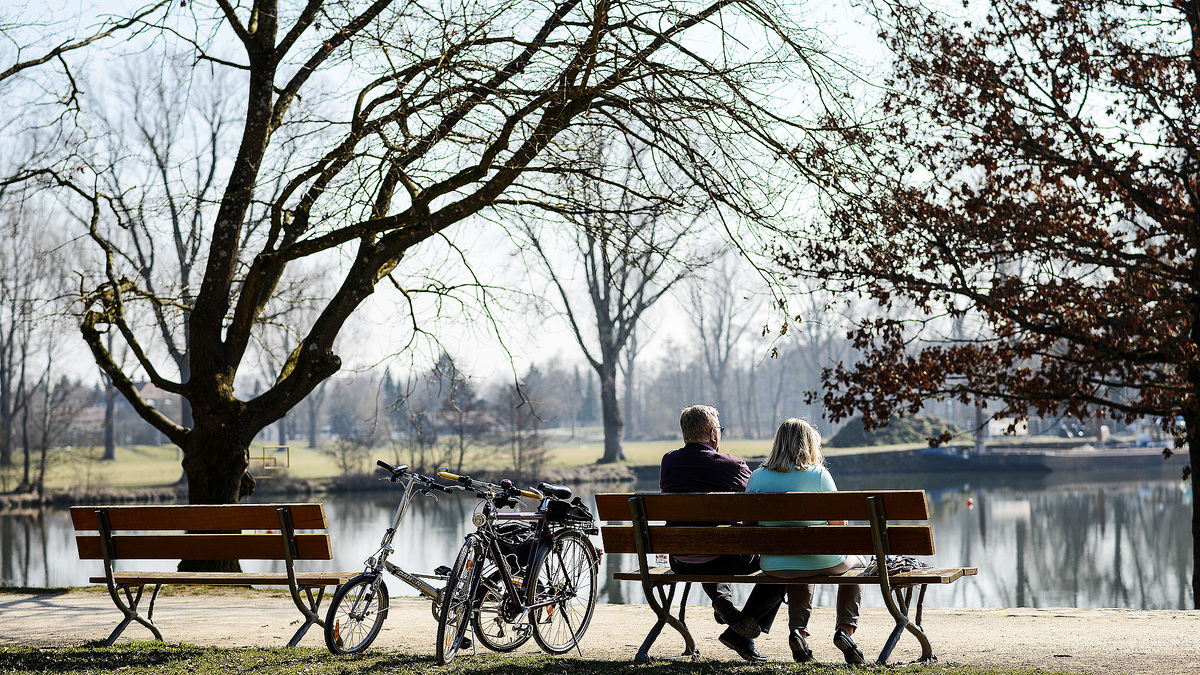    погода весна парк люди велосипедисты пруд епа