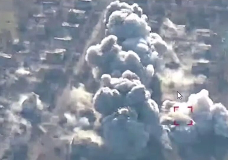    Удар по ВСУ в Гуляйпольском. Фото: кадр видео