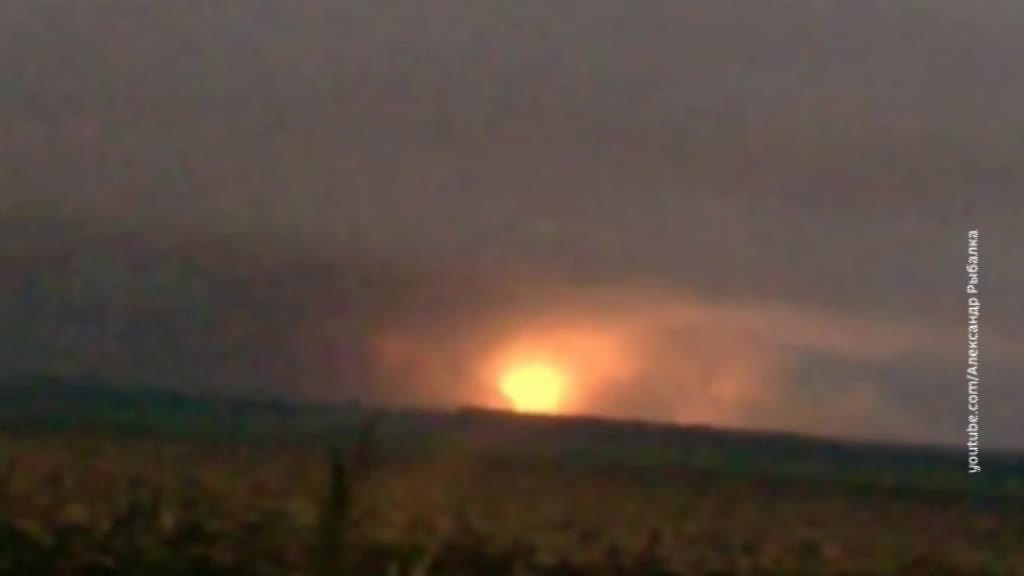    Украина взрыв на складе оружия