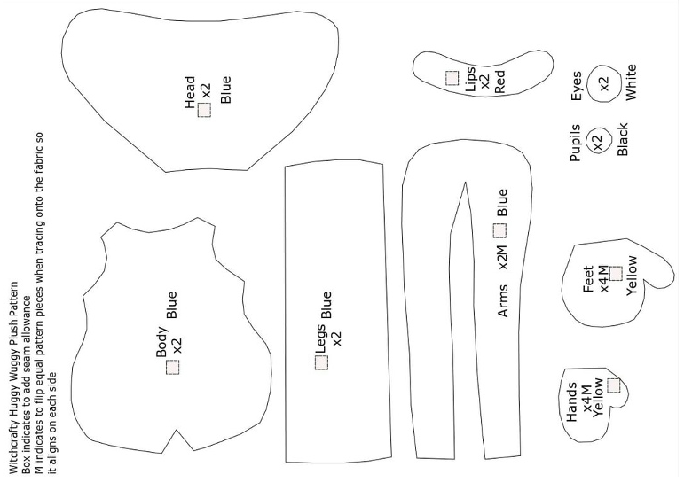 Выкройка Хагги Вагги