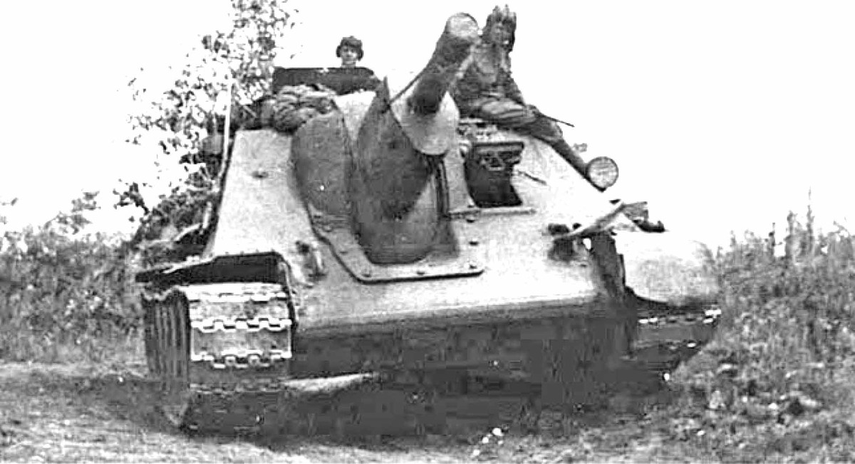 Советская самоходка СУ-122 – гроза немецких «фердинандов».