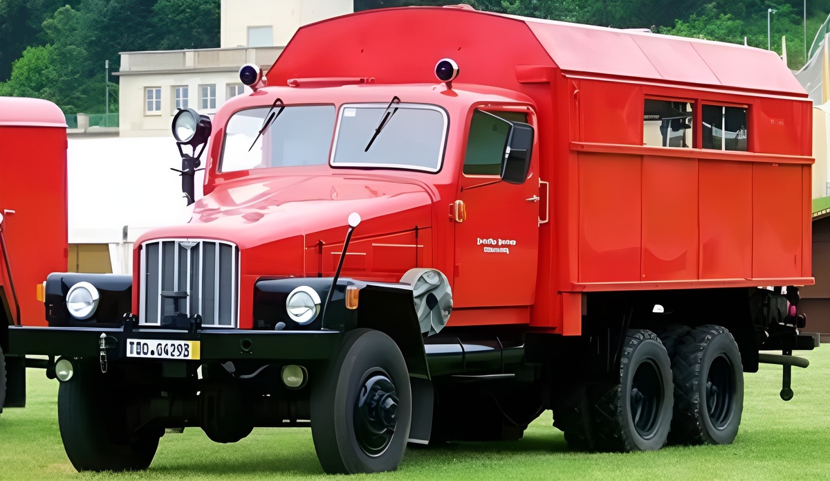 IFA G5 6x6. Автомастерская на колёсах, предназначавшаяся для пожарной службы Германии.