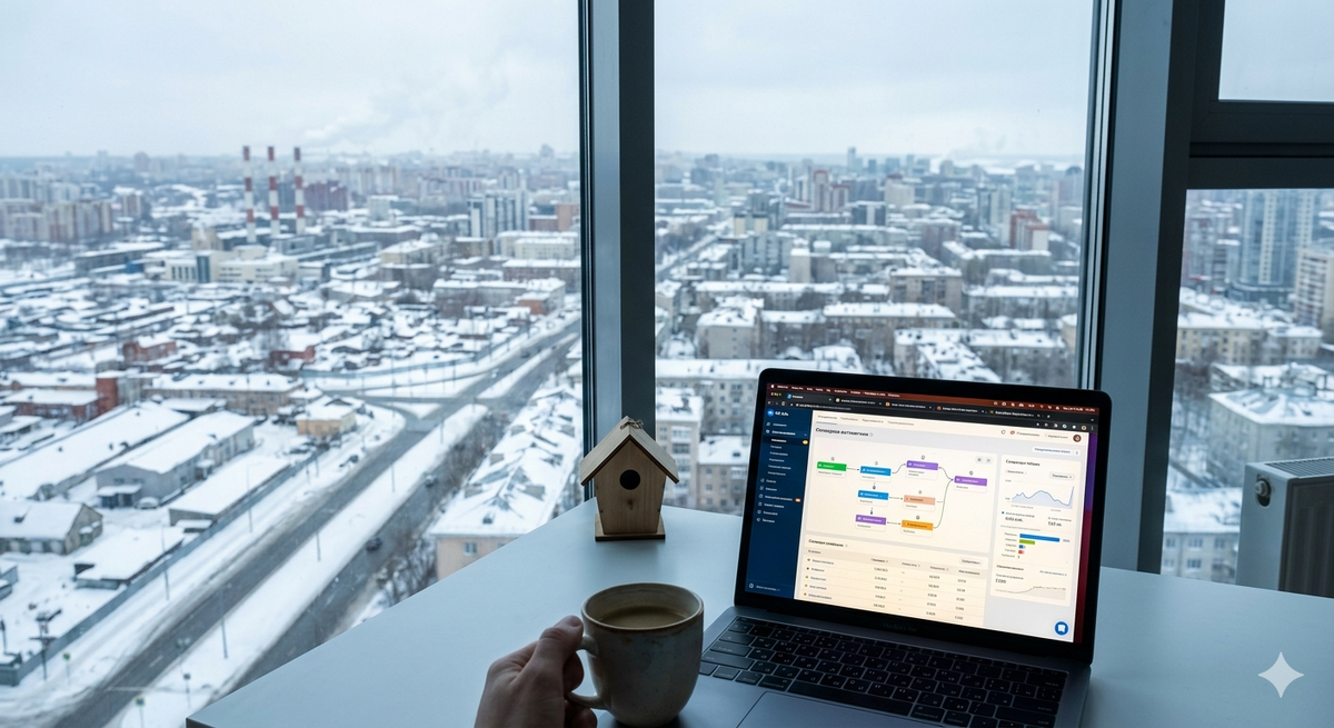 Вид с высоты 18 этажа. А хотелось бы вид на природу...