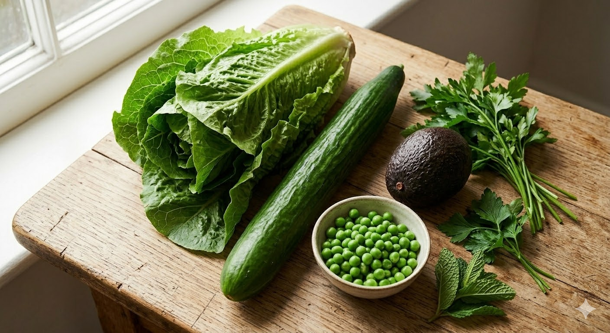 А что это такое тут зеленое?