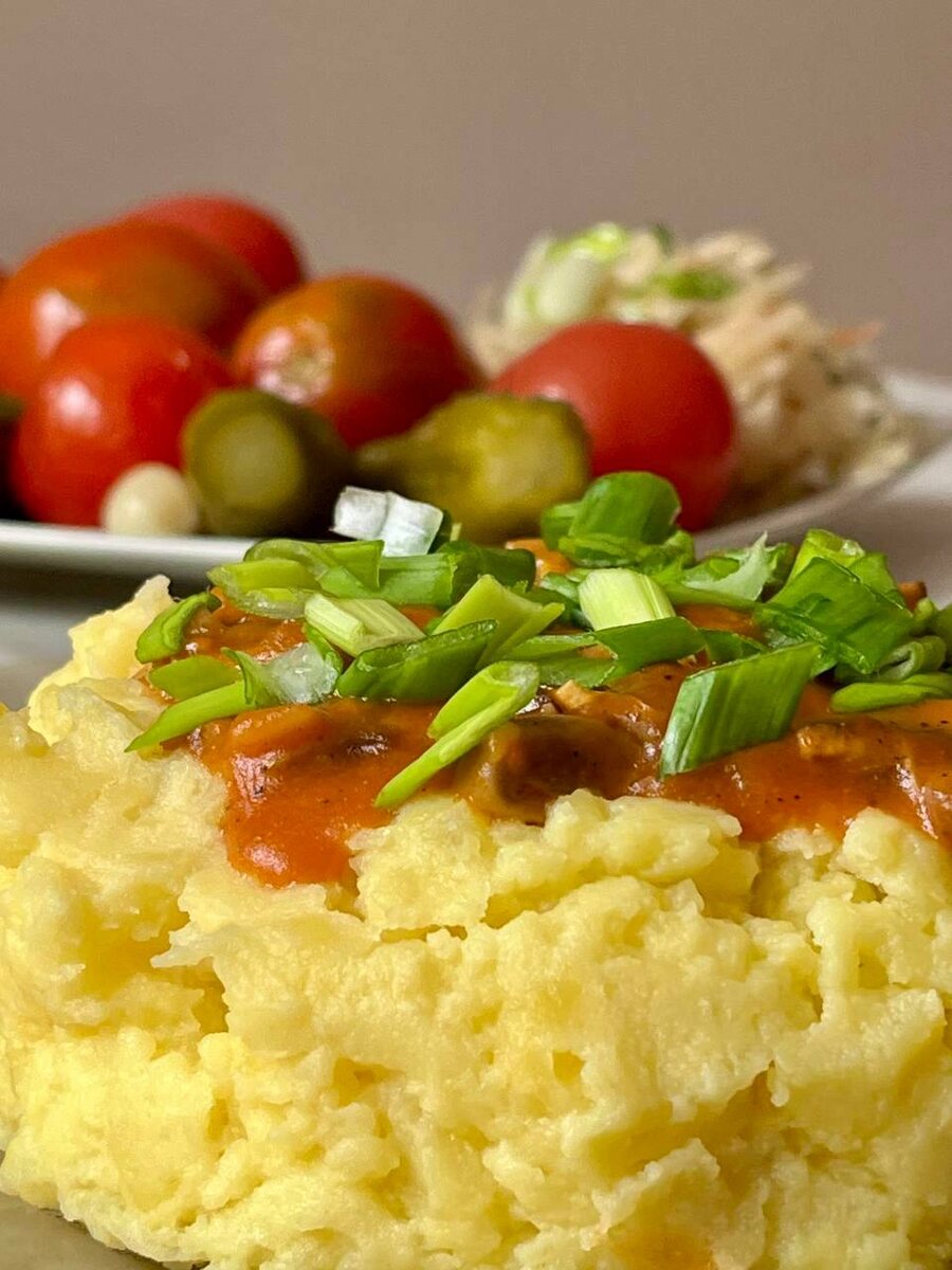 Картофельное пюре с "советской" подливой