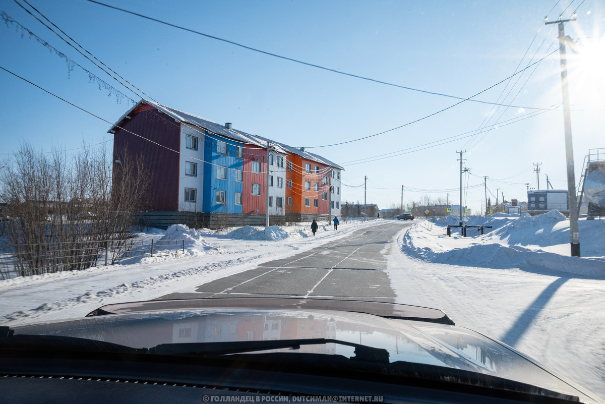 Въезжаем в Мужи на Ямале. Фото: Голландец в России