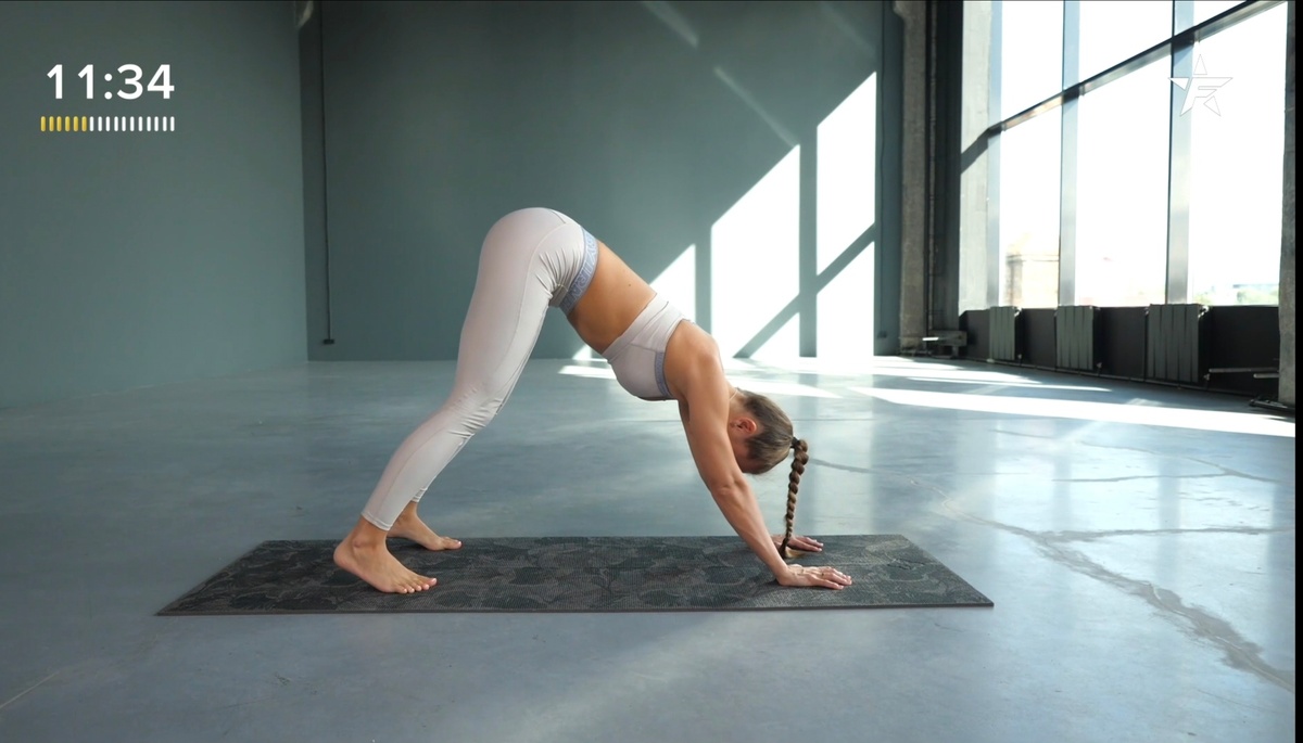 В "собаке - морда вниз" я отдыхаю