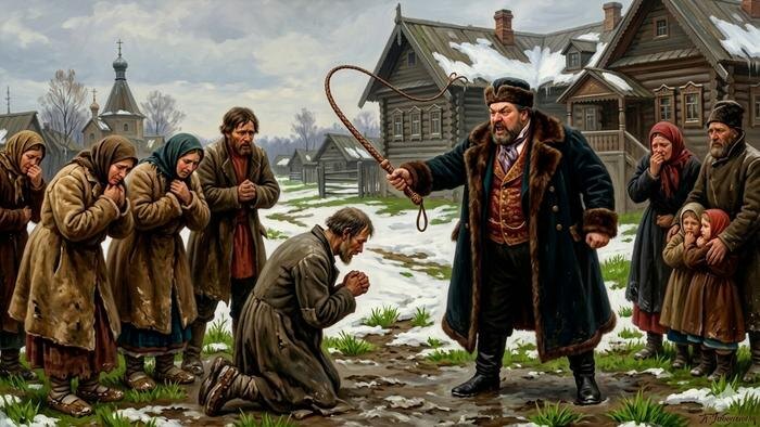 Крепостное право в России: как жили крестьяне до отмены крепостного права? Обложка © Gemini Nano Banana