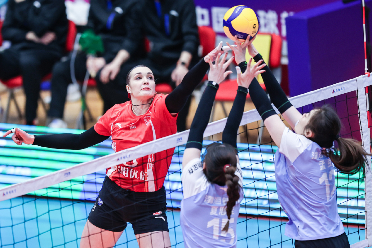    Воронкова в атаке / фото: weibo.cn