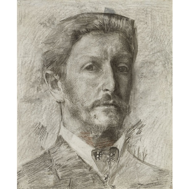 Михаил Врубель. Автопортрет. 1904-1905. Бумага, сангина, угольный карандаш. 35,5 x 29,5. Государственная Третьяковская галерея