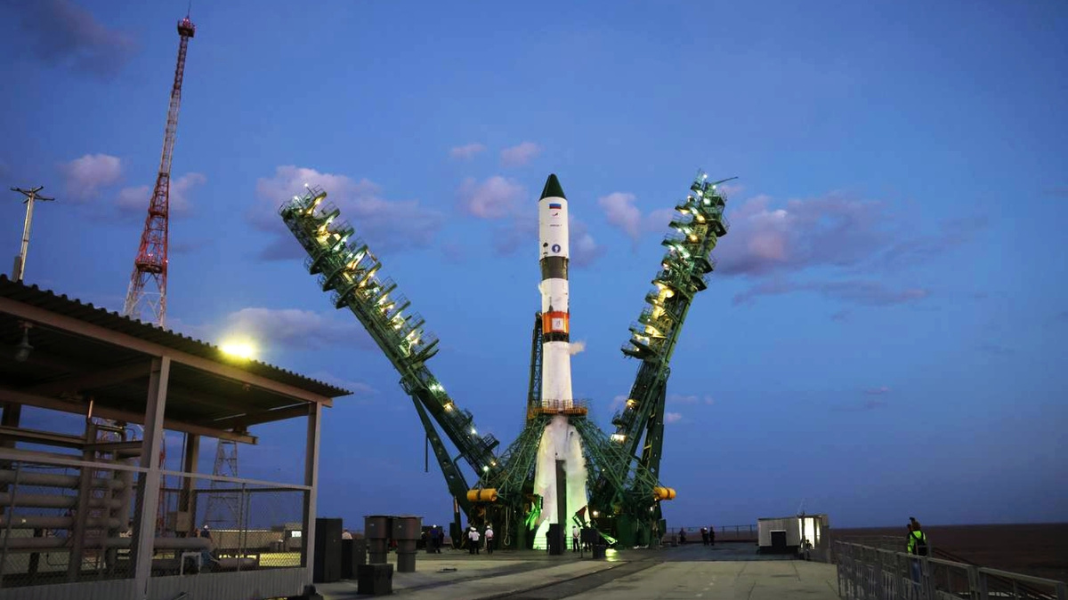    Пуск ракеты-носителя "Союз-2.1а" корабль "Прогресс МС-24" космодром Байконур РИА