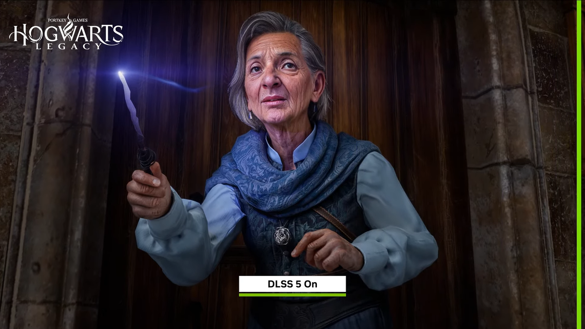 DLSS 5 в Hogwarts Legacy