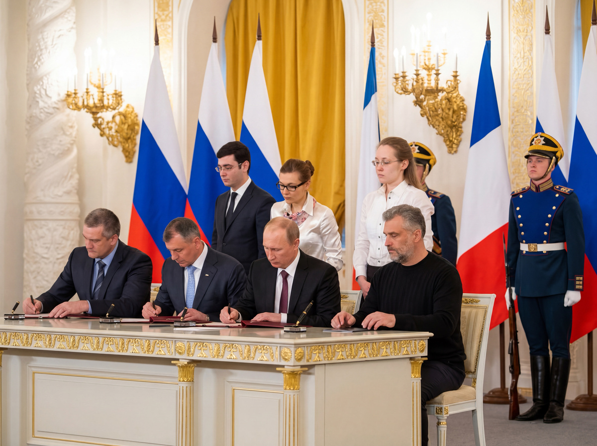 Договор между Российской Федерацией и Республикой Крым о принятии в Российскую Федерацию Республики Крым и образовании в составе Российской Федерации новых субъектов был подписан 18 марта 2014 года.