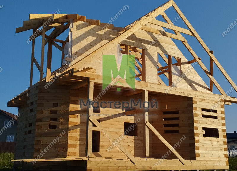 Монтаж дома из бруса https://mastermay.ru
