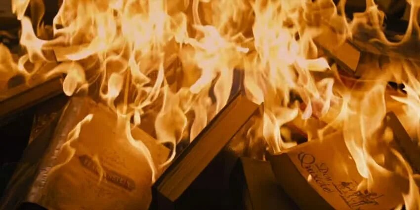 Иллюстрация из интернета, скорее всего кадр из фильма "451 по Фаренгейту"