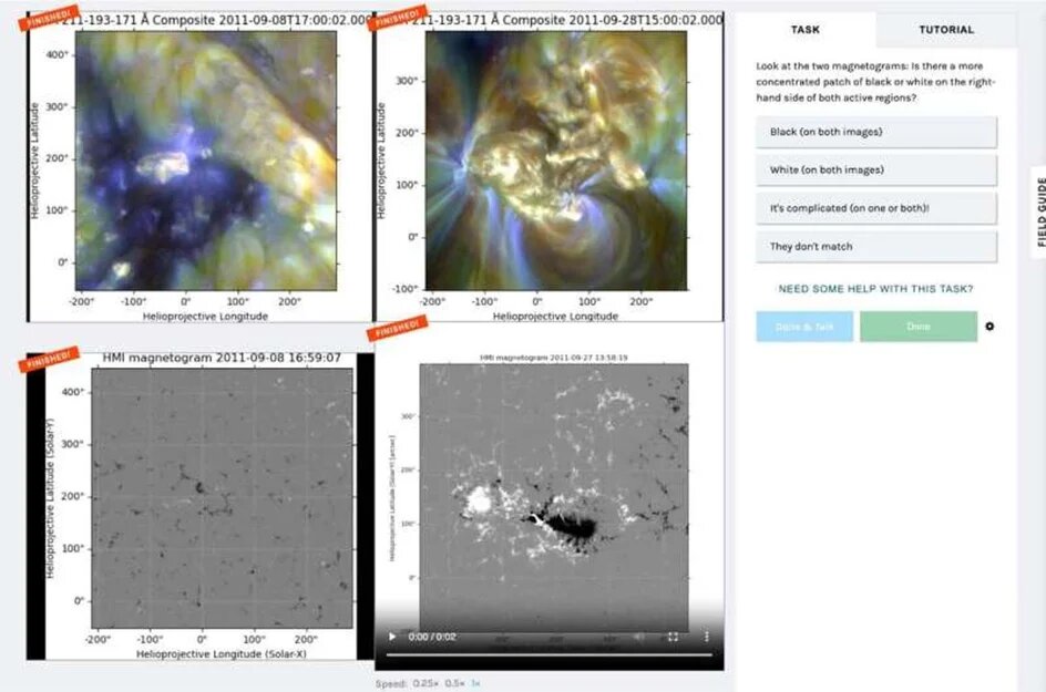 Пример данных, которые участники проекта, представляющие интересы гражданских ученых, классифицировали. Источник: NASA