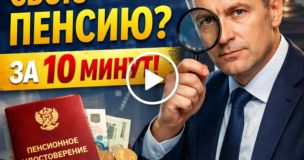 КАК ПРОВЕРИТЬ СВОЮ ПЕНСИЮ ЗА 10 МИНУТ?
