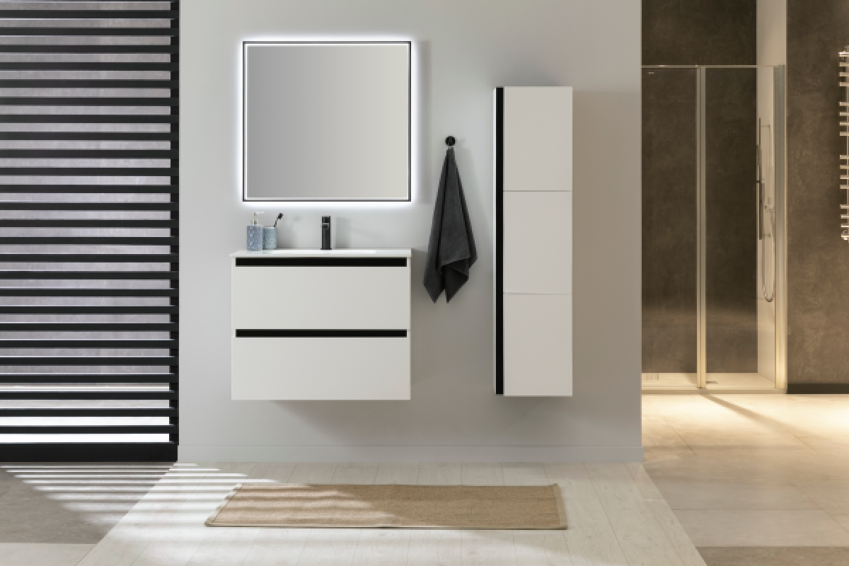 Тумба под раковину De Aqua Ариетта NEW 80 белый матовый в Москве