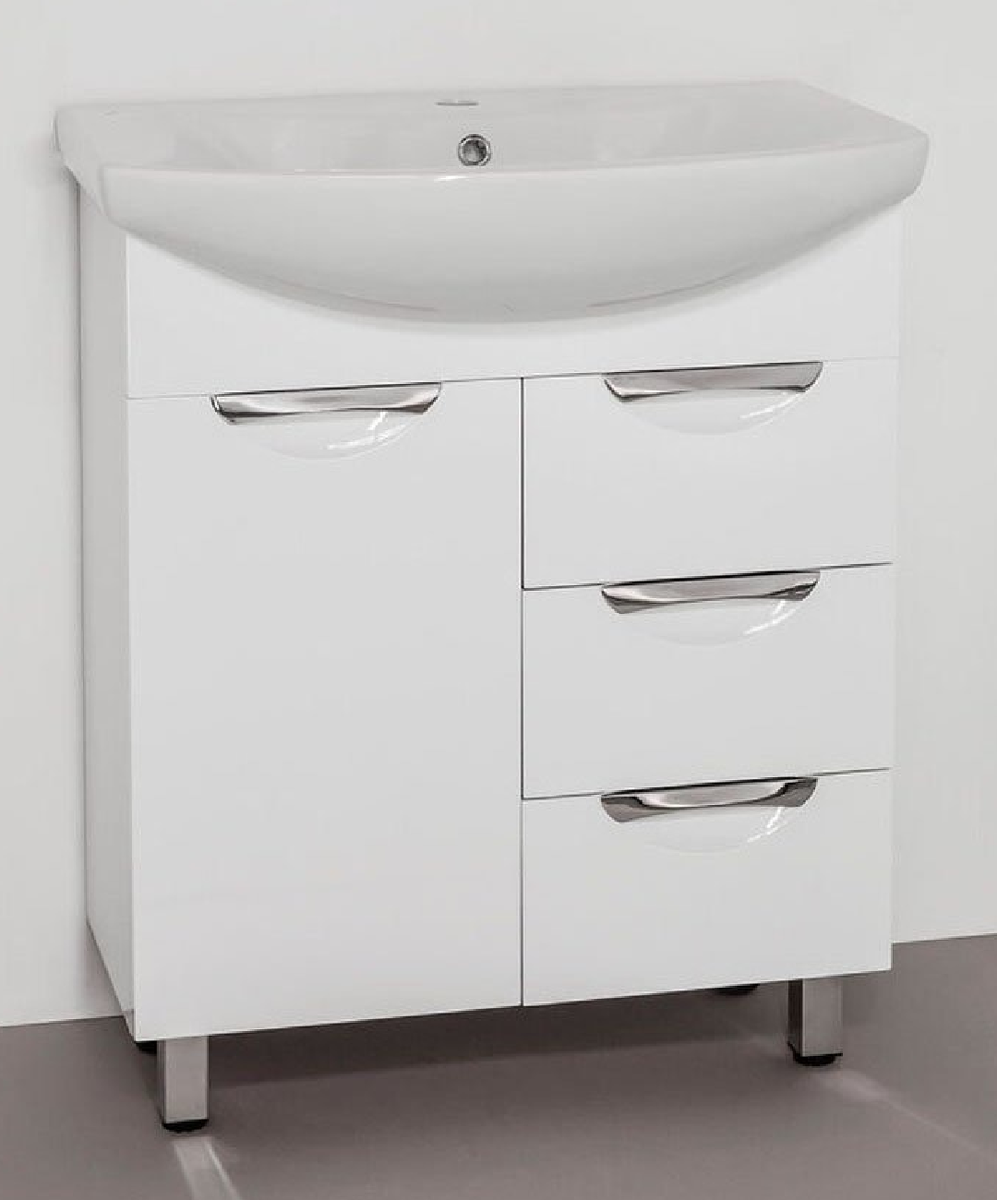 Тумба под раковину Style Line Жасмин 66,5 ЛС-00000036 под умывальник Балтика 70, белый в Москве