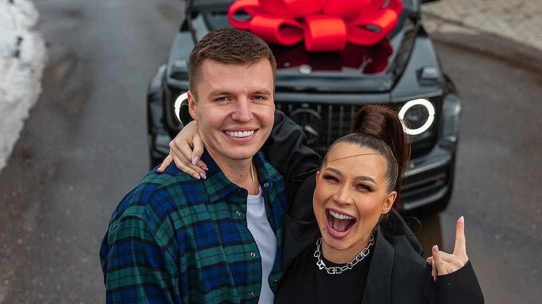 Лерчек с бывшим мужем Артемом